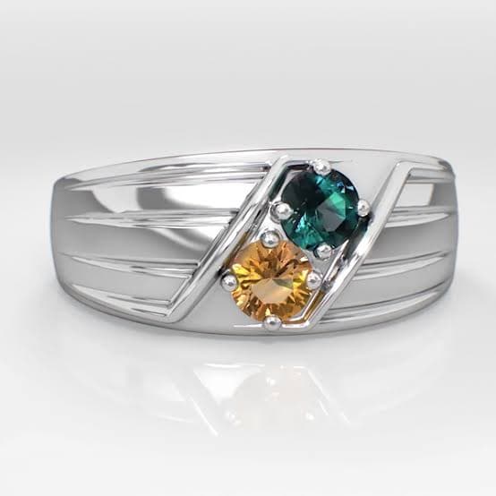 Men's 2 Stone Ring