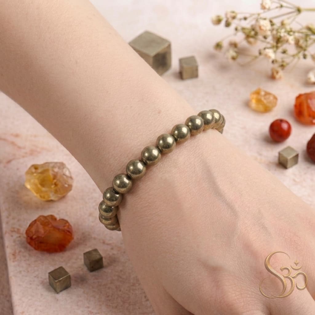 Pyrite Ring & Bracelet Set view 2