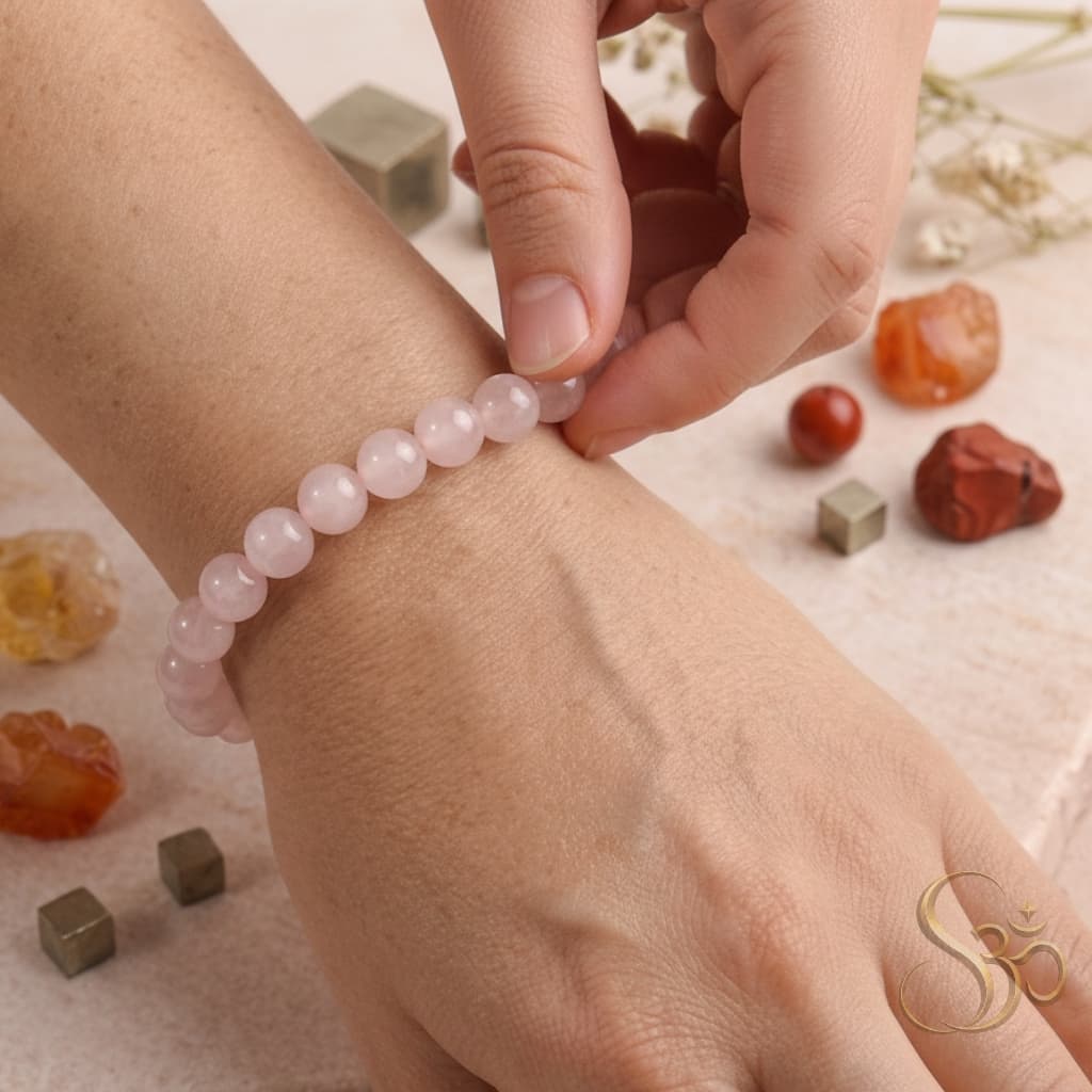 Rose Quartz Bracelet view 2