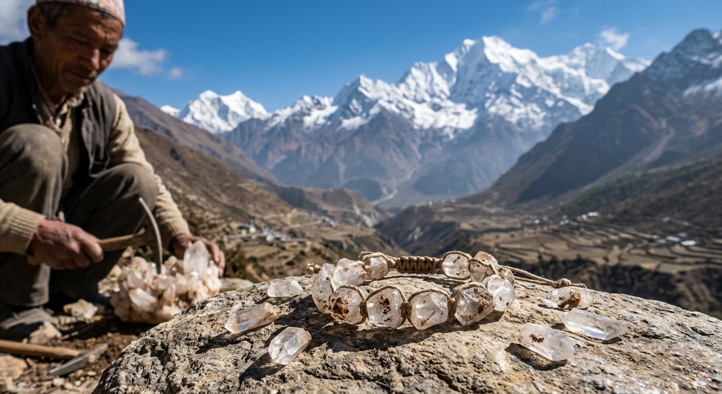 The Himalayas of Nepal — where SOHM crystals are sourced